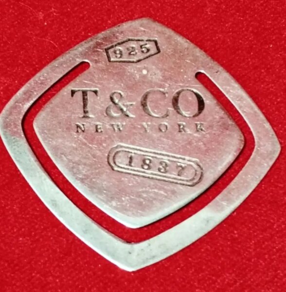 Semn de carte Tiffany & Co din argint